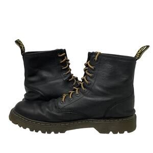 Dr. Martens Mens 13M Black Awley 8 Eye Leather Combat Boots Lace Up Lug Sole A14